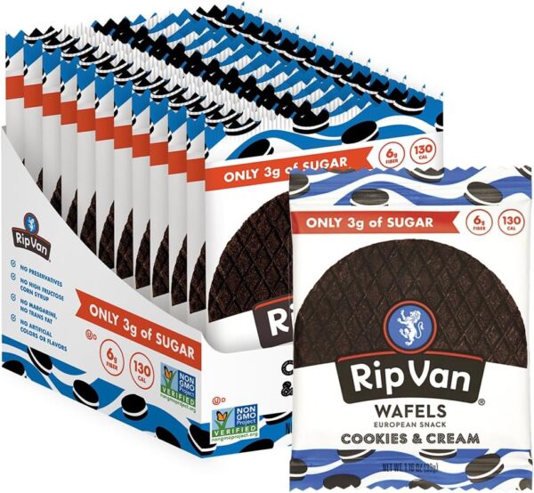 Rip Van Wafels Cookies & Cream 12ct